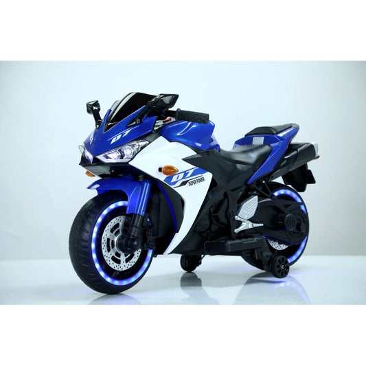 12 V Kids toys motorcycle/Kids electric car for Boys Girls with Training Wheels/manual throttle/ drive by hand/Lighting wheels